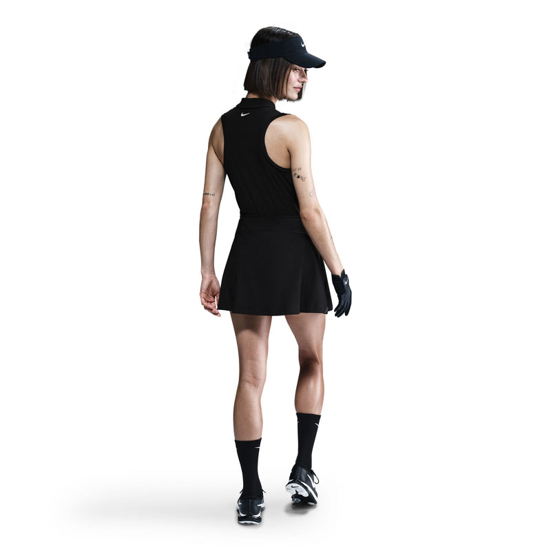 Women's Nike Victory Dri-Fit Sleeveless Polo - 010 - BLACK