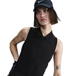 Women's Nike Victory Dri-Fit Sleeveless Polo - 010 - BLACK