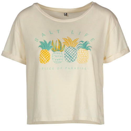 Women's Salt Life Maui Wowie Crop T-Shirt - NATURAL