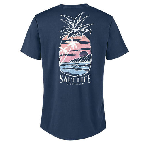 Women's Salt Life Never Lost V-Neck T-Shirt - WASNV-NY