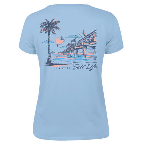 Women's Salt Life Pierside T-Shirt - GLACIALB