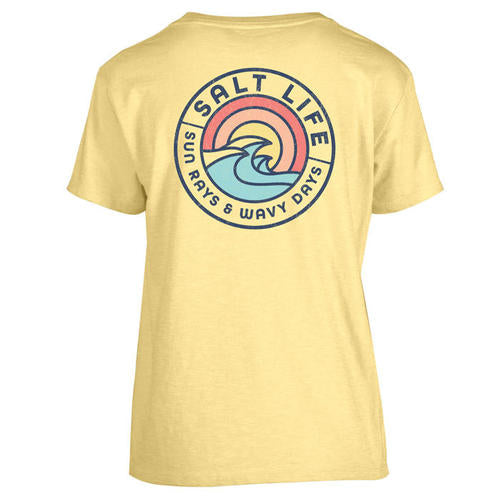 Women's Salt Life Rays For Days T-Shirt - YELLOW