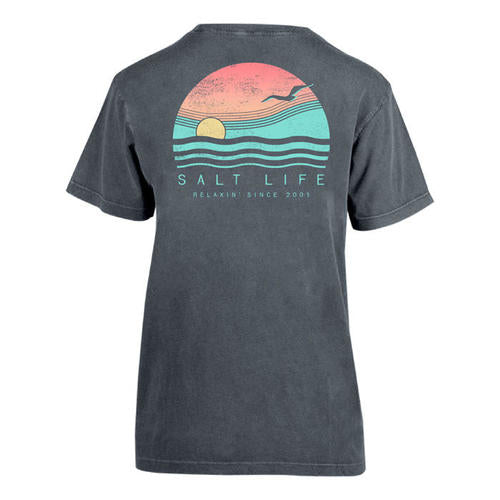 Women's Salt Life Relaxin' Realm T-Shirt - EBONY