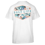 Women's Salt Life Retro Tropical T-Shirt - WHITE