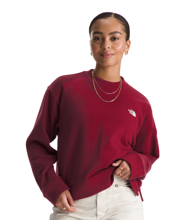 Women's The North Face Evolution Fleece Crew - 1IX - BEETROOT