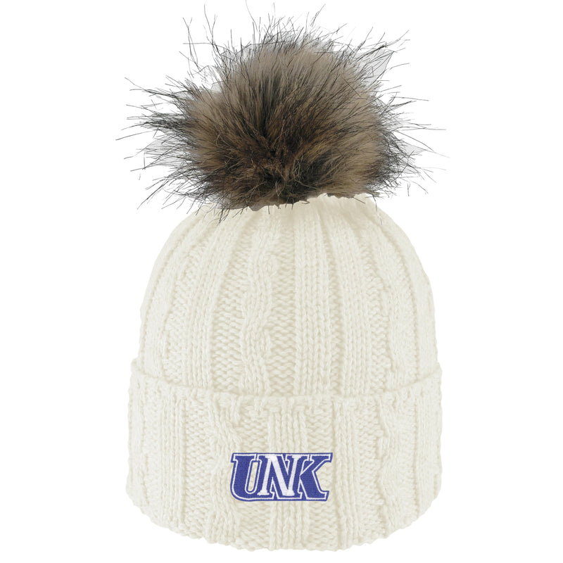 Women's UNK Lopers Alps Pom Beanie - CRM