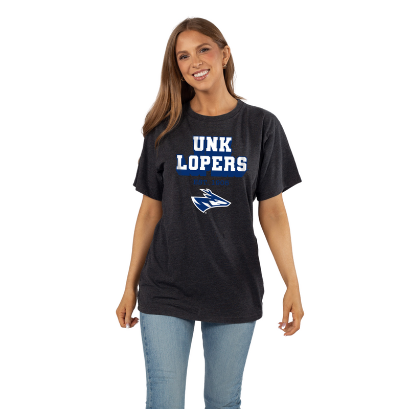 Women's UNK Lopers Effortless Pop Quiz T-Shirt - BLK-UNK