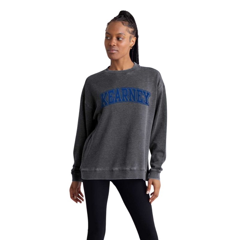 Women's UNK Lopers Extra Credit Puff Crew - CHAR-UNK