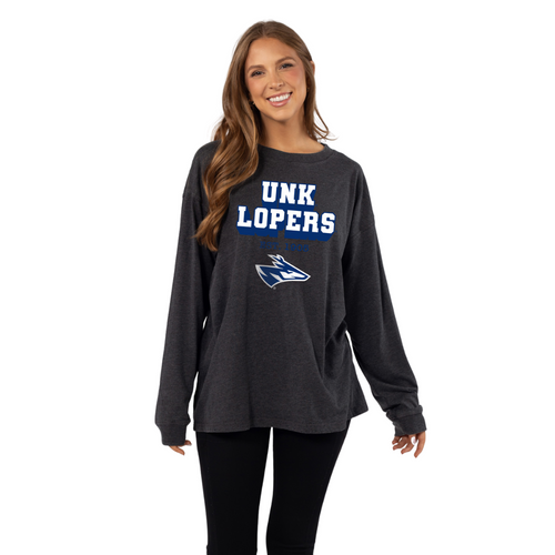 Women's UNK Lopers Forever Longsleeve - BLK-UNK