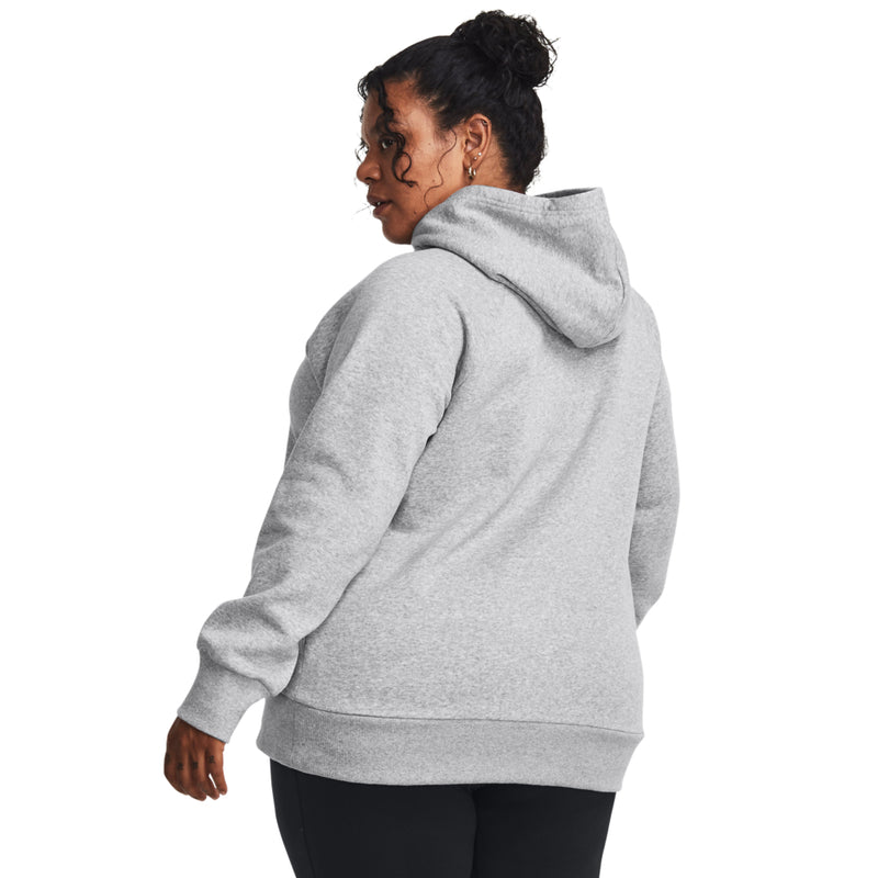 Women's Uder Armour Plus Rival Fleece Hoodie - 011 - MEDIUM GREY