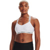 Women's Under Armour Crossback Low Bra - 100 - WHITE/BLACK