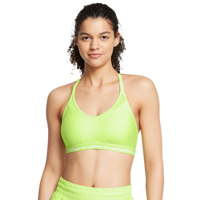 Women's Under Armour Crossback Low Bra - 304 - MORPH GREEN