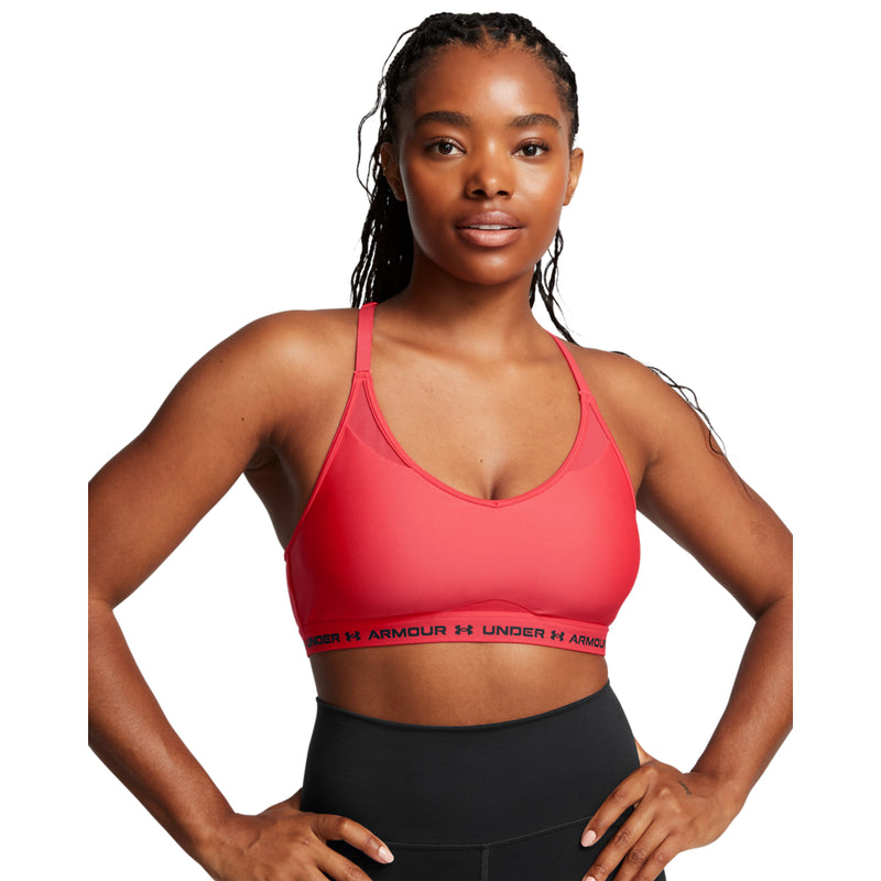 Women's Under Armour Crossback Low Bra - 713 - RACER RED