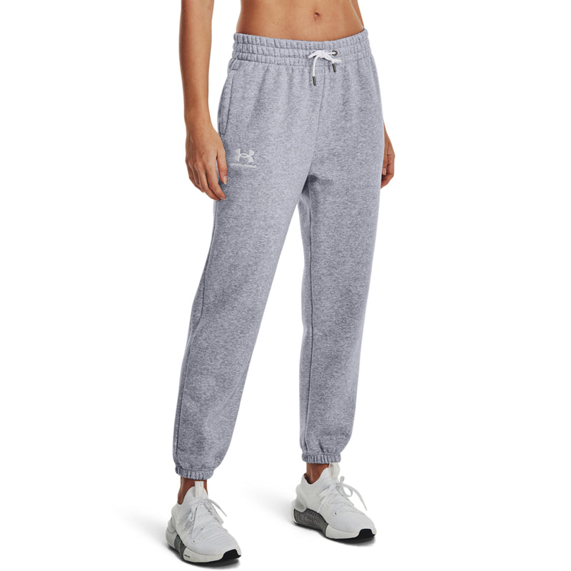 Women's Under Armour Essential Fleece Joggers - 011 - MEDIUM GREY