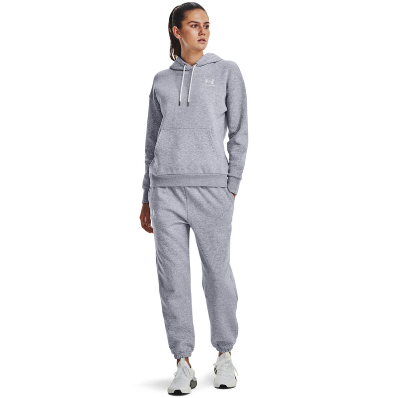 Women's Under Armour Essential Fleece Joggers - 011 - MEDIUM GREY