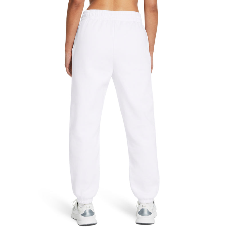 Women's Under Armour Essential Fleece Joggers - 100 - WHITE/BLACK