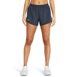 Women's Under Armour Fly By 3" Short - 044DGRAY