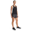 Women's Under Armour Fly By Heathered Short - 001 - BLACK