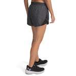 Women's Under Armour Fly By Heathered Short - 001 - BLACK