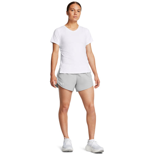 Women's Under Armour Fly By Heathered Short - 011 - MEDIUM GREY