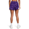 Women's Under Armour Fly By Printed Short - 500PURPL