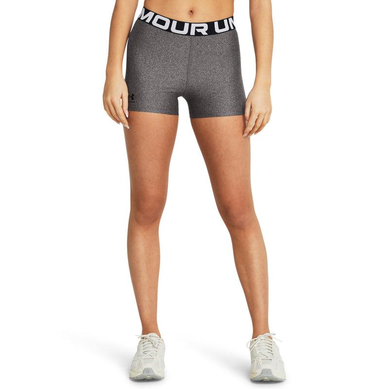 Women's Under Armour HeatGear 3" Shorty - 019 - CHARCOAL