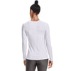 Women's Under Armour HeatGear Long Sleeve - 100 - WHITE/BLACK