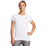 Women's Under Armour HeatGear T-Shirt - 102 - WHITE