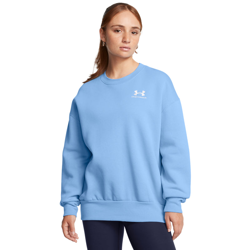 Women's Under Armour Icon Fleece Oversized Crew - 465 - HORIZON BLUE