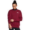 Women's Under Armour Icon Fleece Oversized Crew - 625 - CARDINAL RED