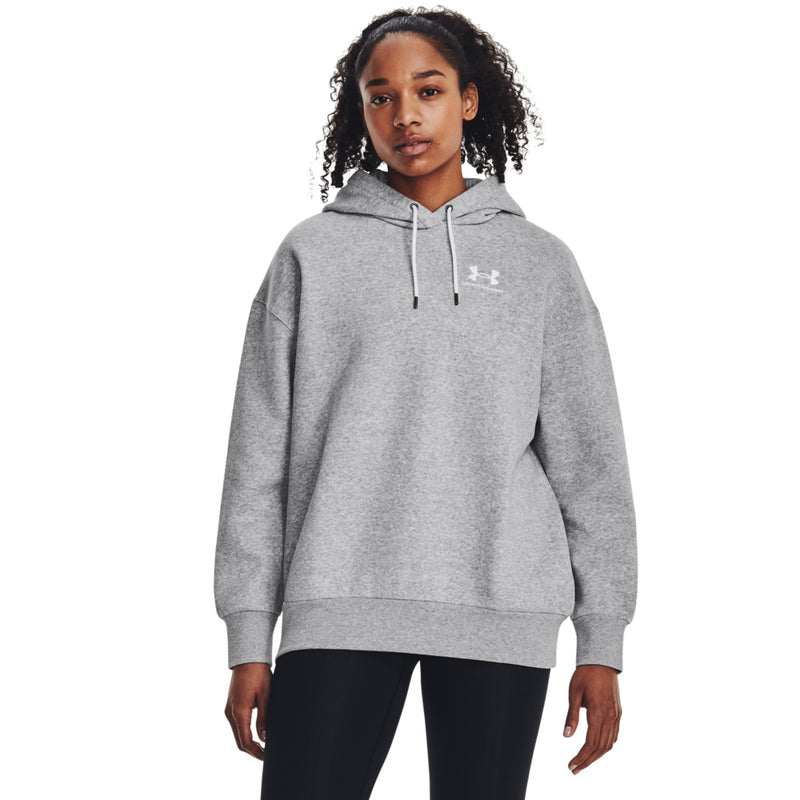 Women's Under Armour Icon Fleece Oversized Hoodie - 012MGRAY