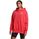 Women's Under Armour Icon Fleece Oversized Hoodie - 713 - RACER RED