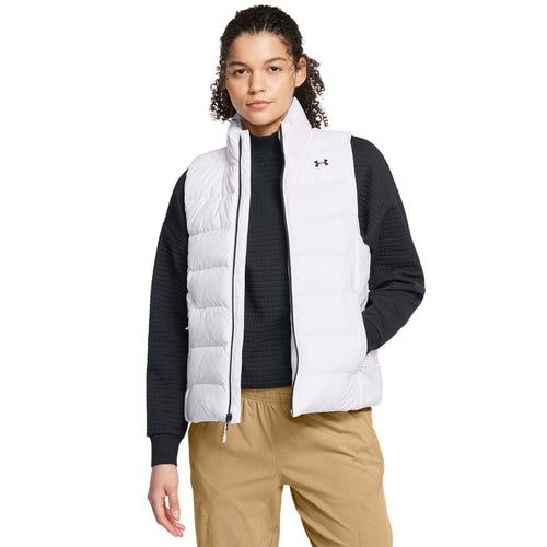 Women's Under Armour Legend Down Vest - 100 - WHITE/BLACK