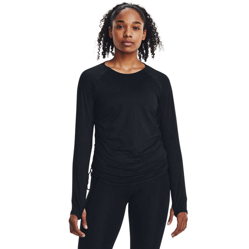 Women's Under Armour Motion Longline Longsleeve - 001 - BLACK