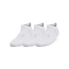 Women's Under Armour Play Up No Show Tab Socks 3-Pack - 100 - WHITE