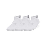 Women's Under Armour Play Up No Show Tab Socks 3-Pack - 100 - WHITE