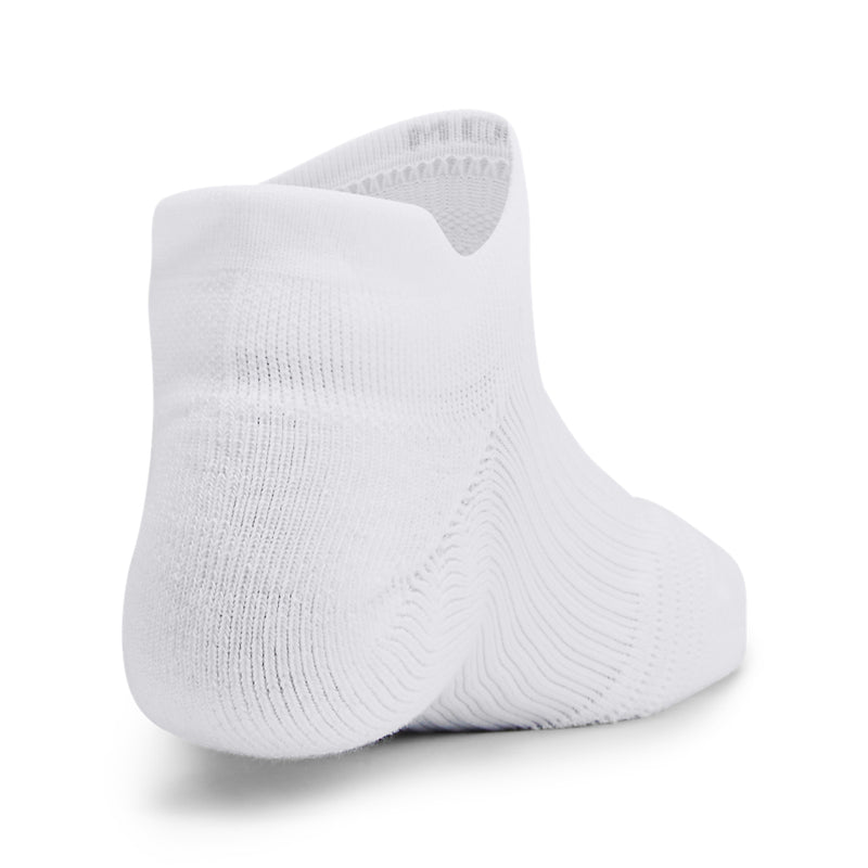 Women's Under Armour Play Up No Show Tab Socks 3-Pack - 100 - WHITE