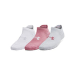 Women's Under Armour Play Up No Show Tab Socks 3-Pack - 697 - PINK