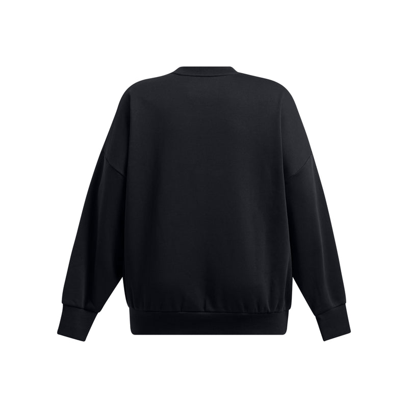 Women's Under Armour Plus Rival Fleece Oversized Crew - 001 - BLACK