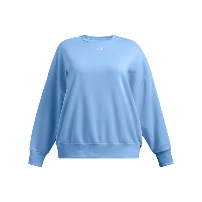 Women's Under Armour Plus Rival Fleece Oversized Crew - 465 - HORIZON BLUE