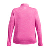 Women's Under Armour Plus Tech Twist 1/2 Zip - 652RPINK