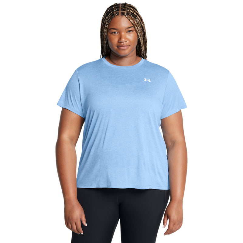 Women's Under Armour Plus Tech Twist T-Shirt - 465 - HORIZON BLUE