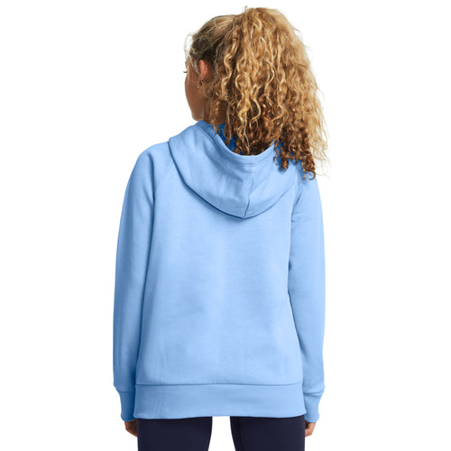 Women's Under Armour Rival Big Logo Fleece Hoodie - 465 - HORIZON BLUE