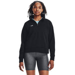 Women's Under Armour Rival Fleece 1/2 Zip - 001 - BLACK