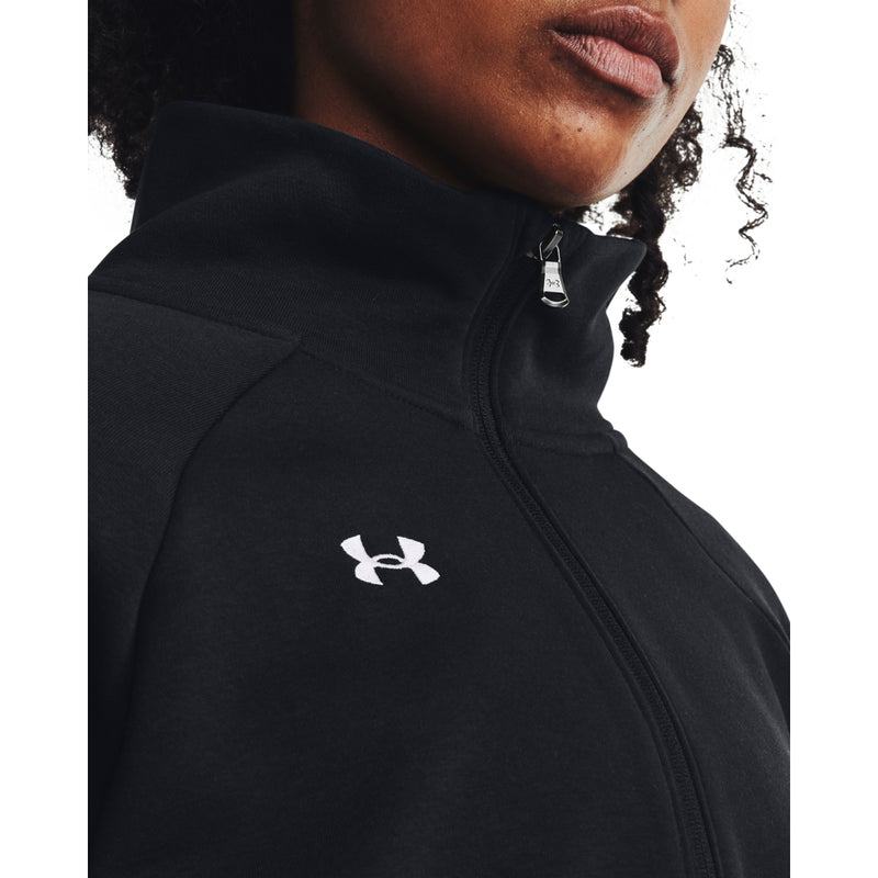 Women's Under Armour Rival Fleece 1/2 Zip - 001 - BLACK