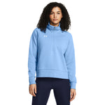 Women's Under Armour Rival Fleece 1/2 Zip - 465 - HORIZON BLUE