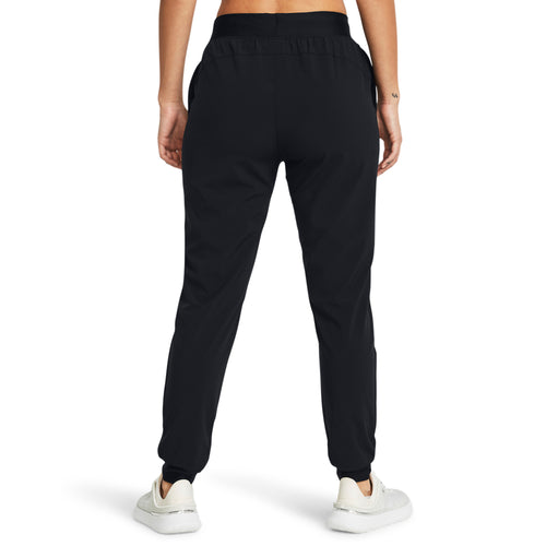 Women's Under Armour Rival High-Rise Woven Pant - 001 - BLACK