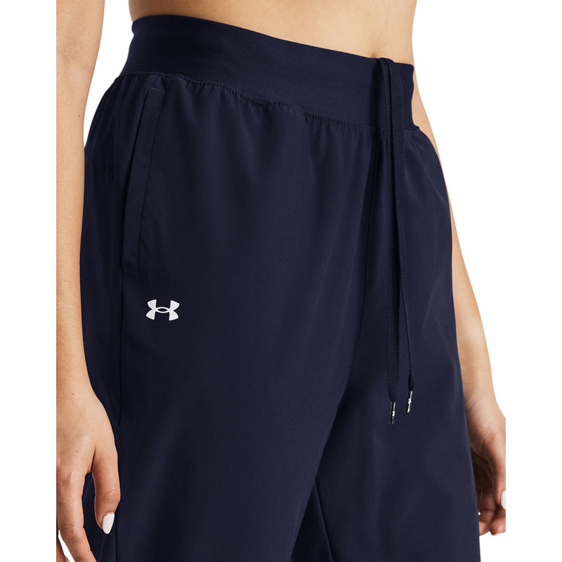 Women's Under Armour Rival High-Rise Woven Pant - 410 - MIDNIGHT