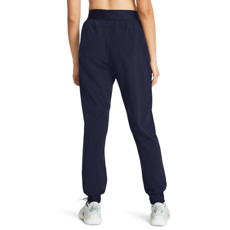 Women's Under Armour Rival High-Rise Woven Pant - 410 - MIDNIGHT