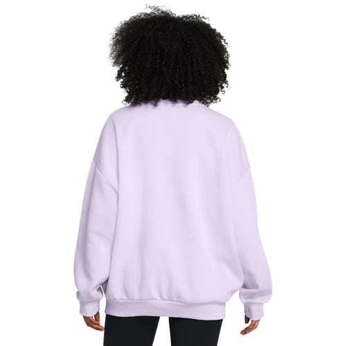 Women's Under Armour Rival Oversized Fleece Crew - 535SPURP